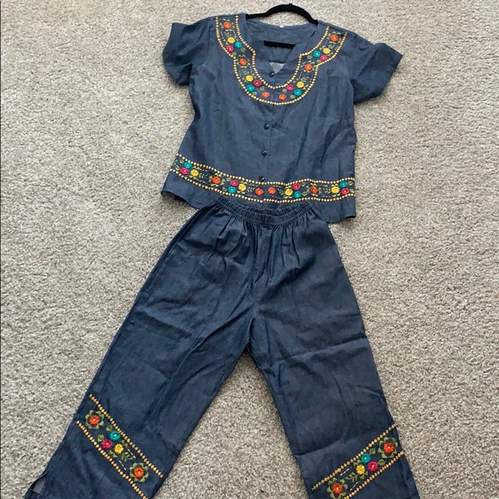 Fresh and floral two piece!